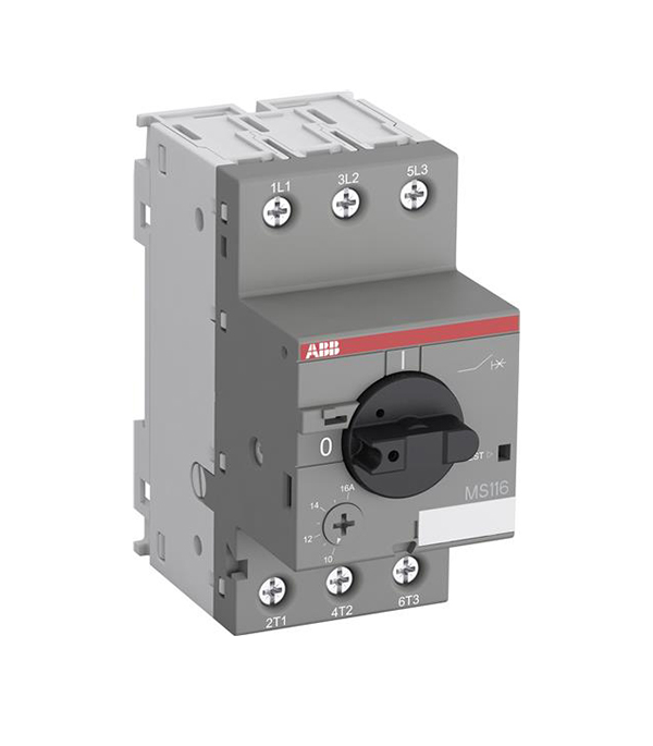 Автоматический выключатель ABB MS116-6.3 50kA c регулируемой тепловой защитой