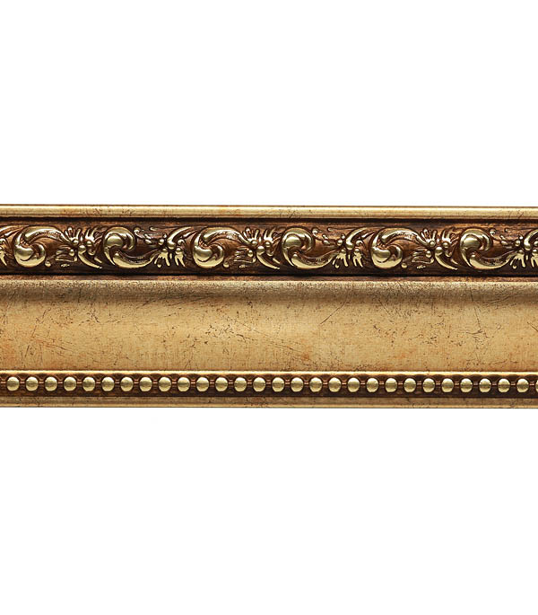 Плинтус (молдинг) из полистирола 60х22х2400 мм Decomaster античное золото