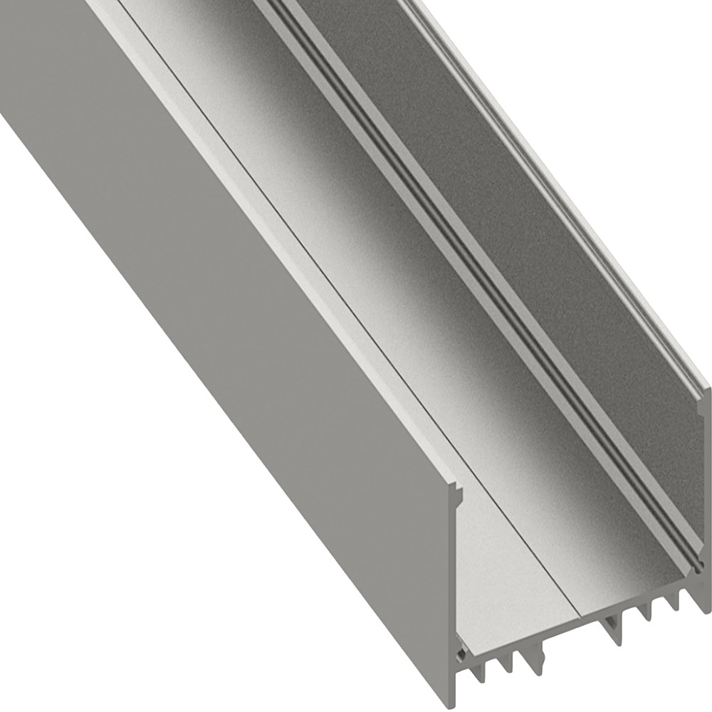 Профиль для светодиодной ленты OGM P8-69 2 м для скрытого монтажа анодированный алюминий комплект