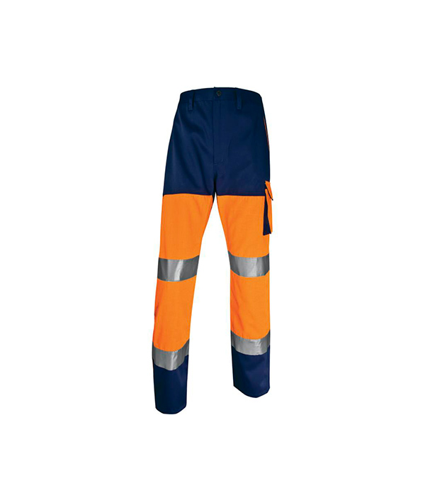 Брюки рабочие сигнальные Delta Plus 48-50 рост 172-180 см цвет флуоресцентный оранжевый