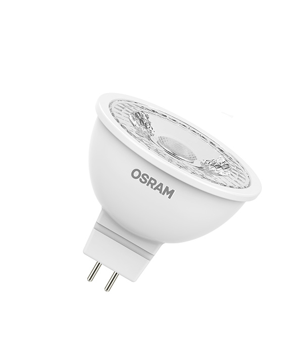 Лампа светодиодная Osram 4,3 Вт GU5.3 рефлектор MR16 4000 К дневной свет 12 В