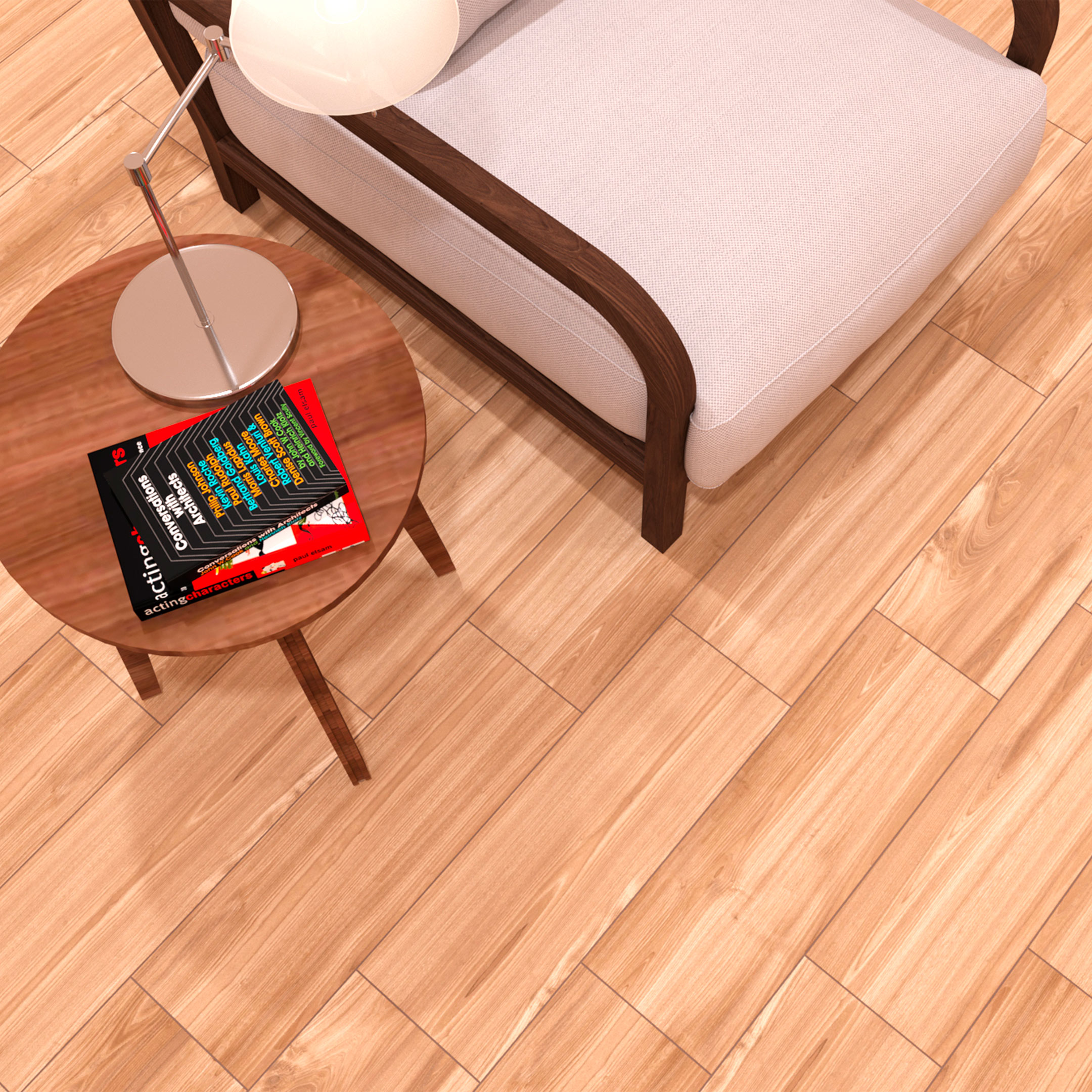 Керамогранит Grasaro Parquet медовый 600х200х9 мм (9 шт.=1,08 кв.м)