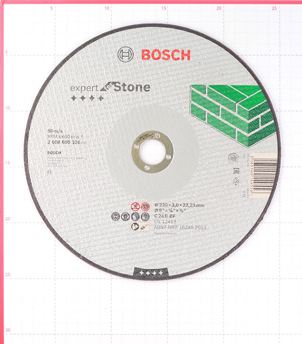 Круг отрезной по камню Bosch (02608600326) 230х22х3 мм